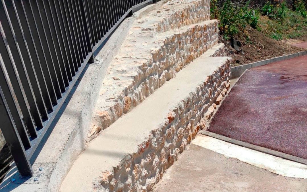 Muro de contención en Azacéta